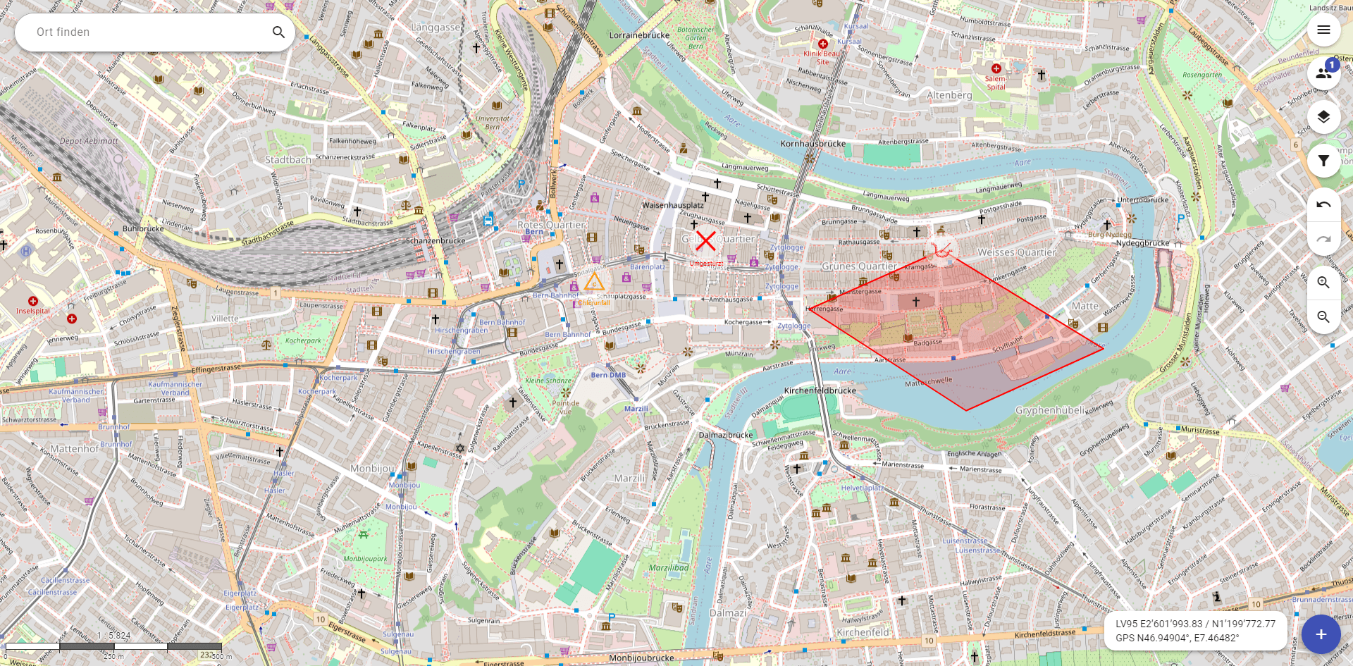 Swiss Civil Protection Map